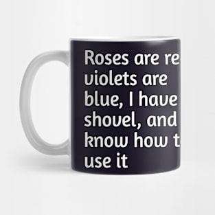 Roses and red funny joke Mug